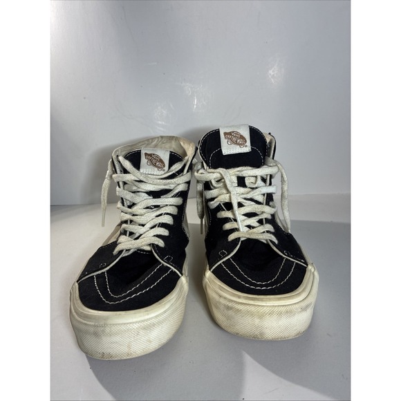 VANS Sk8-Hi Tapered Black And Gray Eco Theory Size 9.5 Men's Lace Up canvas - Picture 3 of 9